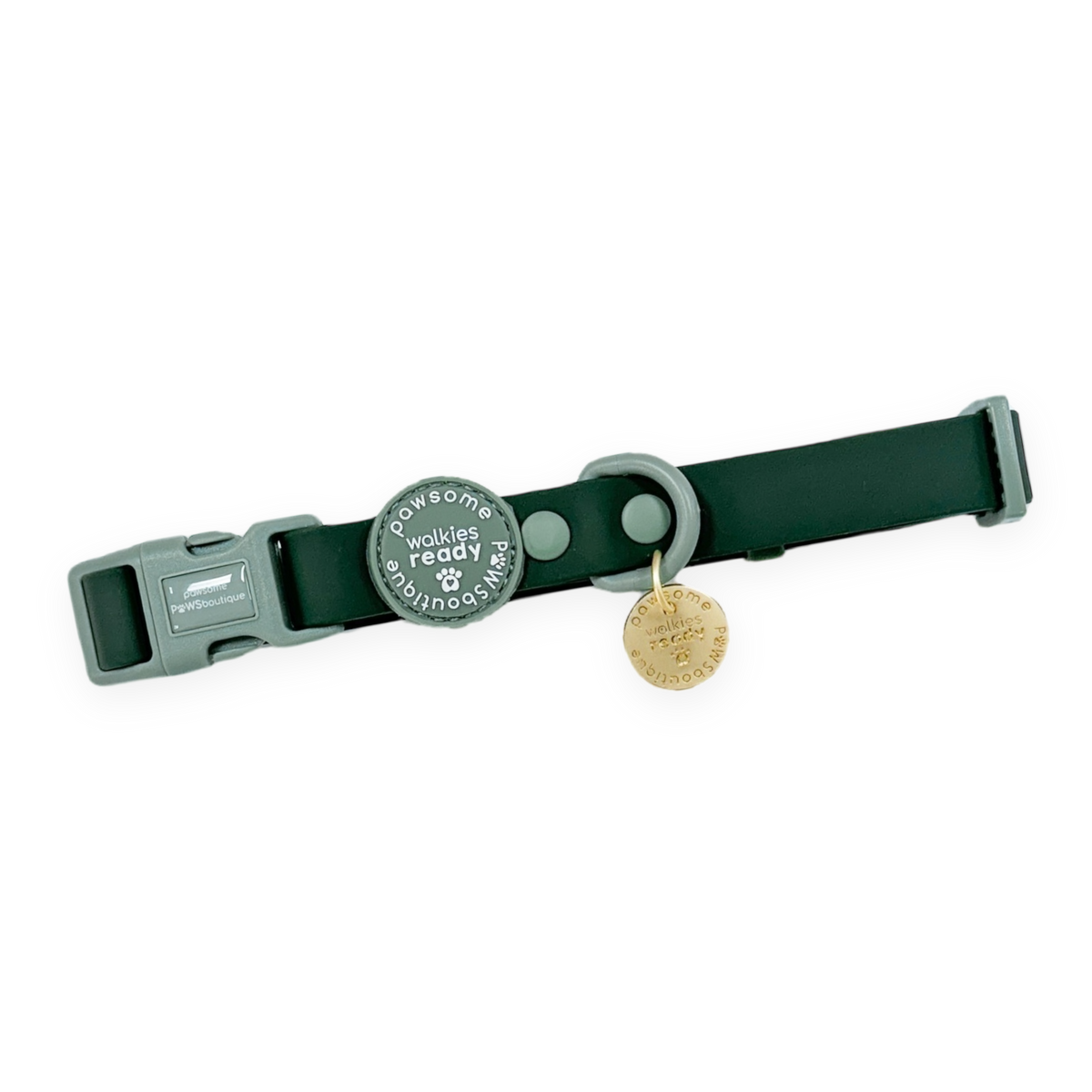 Waterproof Collar - Walkies Ready Forest Green