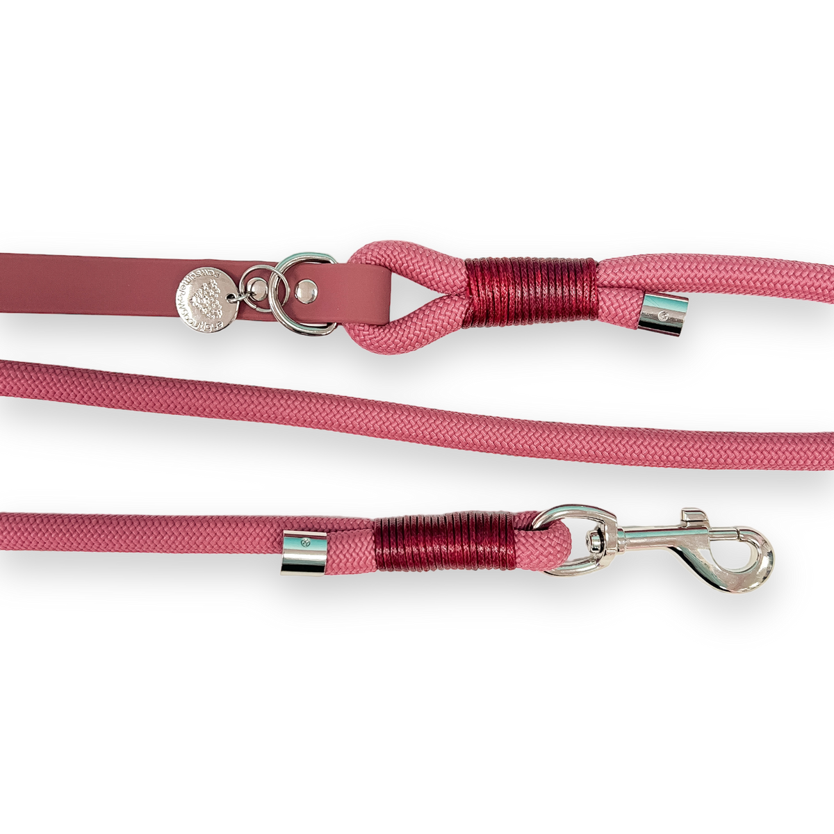 4ft Rope Lead Wine Red Pawsome Paws Boutique