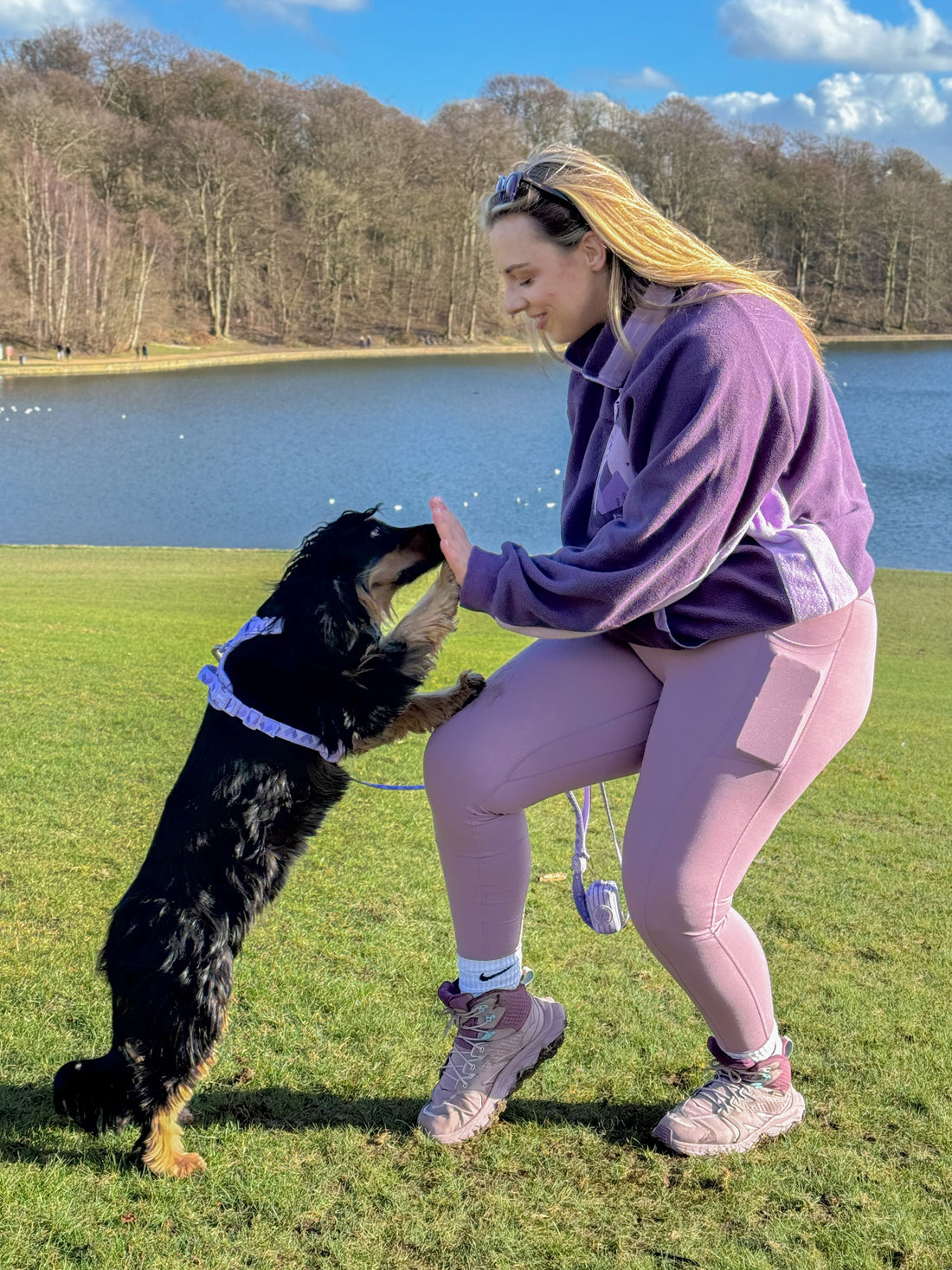 1/4 Zip Fleece - Walkies Ready® Fleece - Purple + Lilac