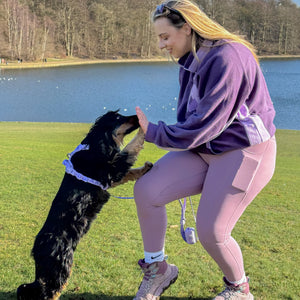 1/4 Zip Fleece - Walkies Ready® Fleece - Purple + Lilac