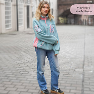 1/4 Zip Fleece - Fleece - Whimsical Wildflowers