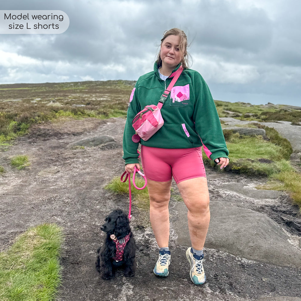 Walkies Ready® - Cycling Shorts - Raspberry Pink