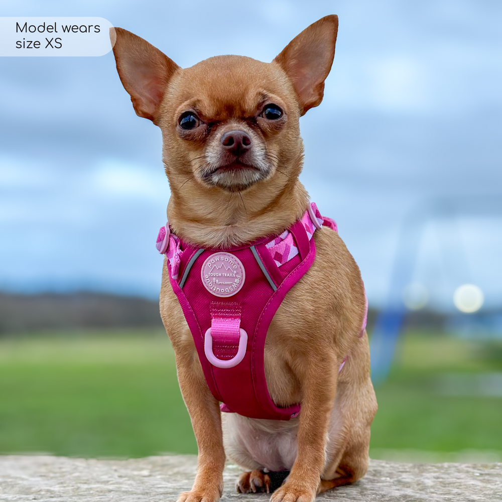 Tough Trails™ Harness - Walkies Ready® Raspberry Pink