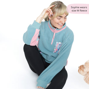 1/4 Zip Fleece - Fleece - Whimsical Wildflowers