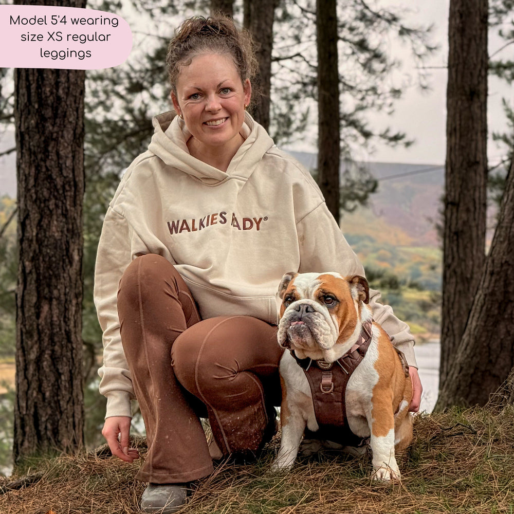 Flared Leggings - Brown