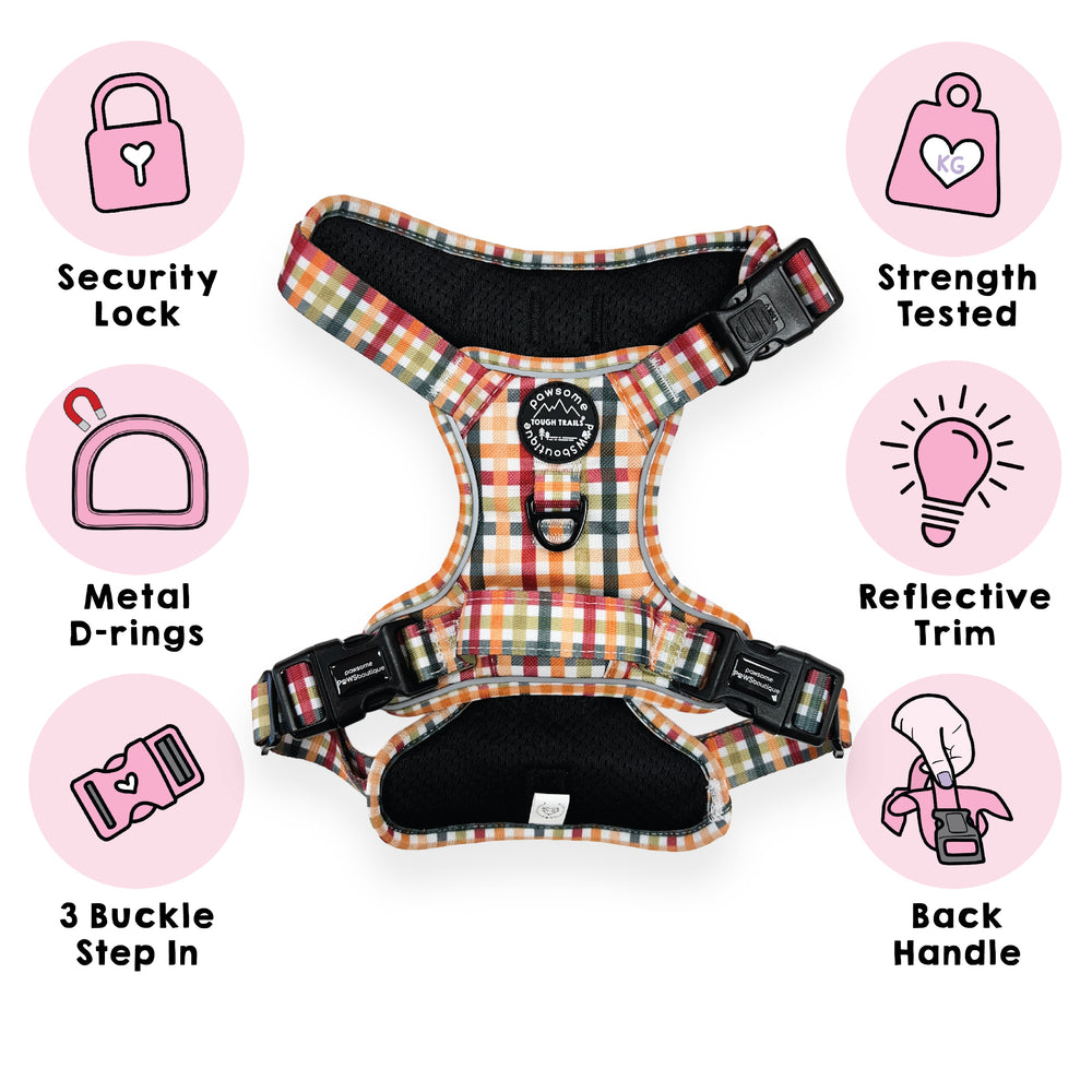 Tough Trails™ Harness - Plaid Pup