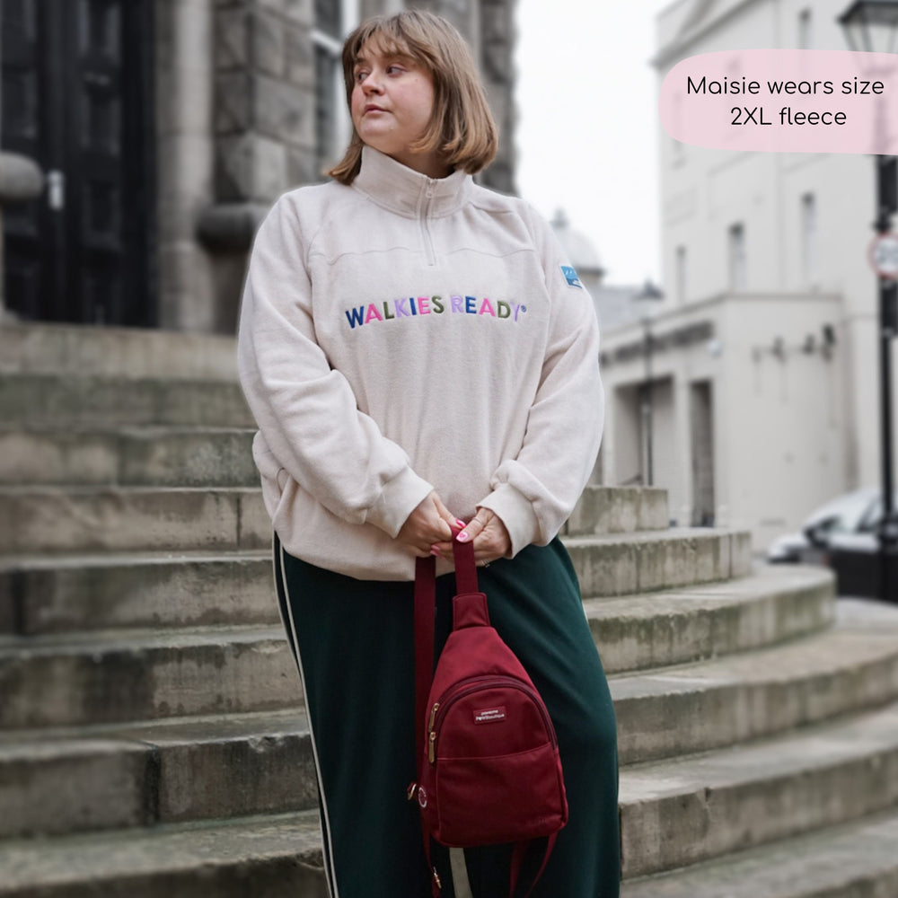 1/4 Zip Fleece  - Walkies Ready® Cream