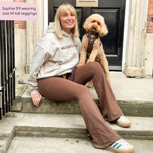 Flared Leggings - Brown