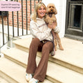 Flared Leggings - Brown