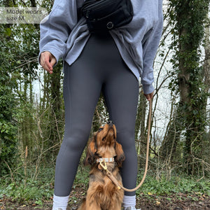 Ribbed Leggings - Charcoal