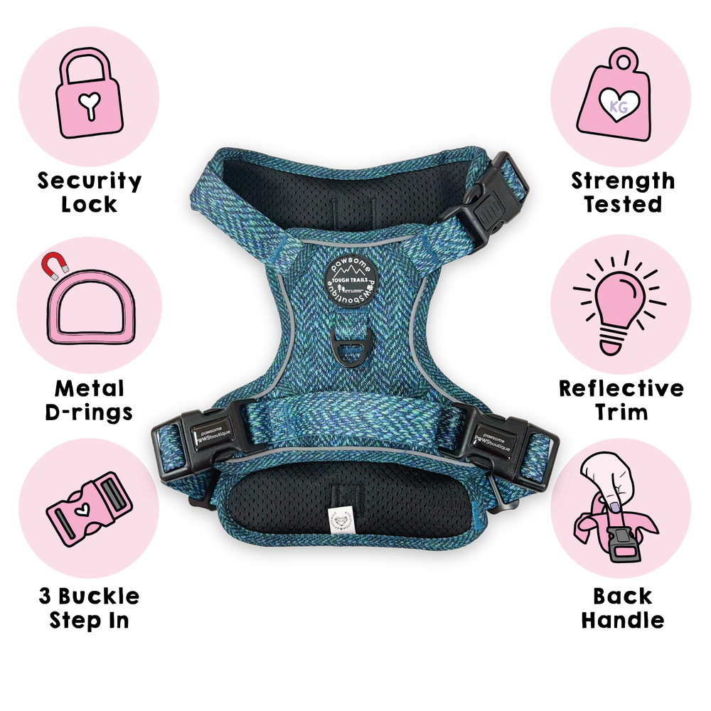 Tough Trails™ Harness - Country Teal