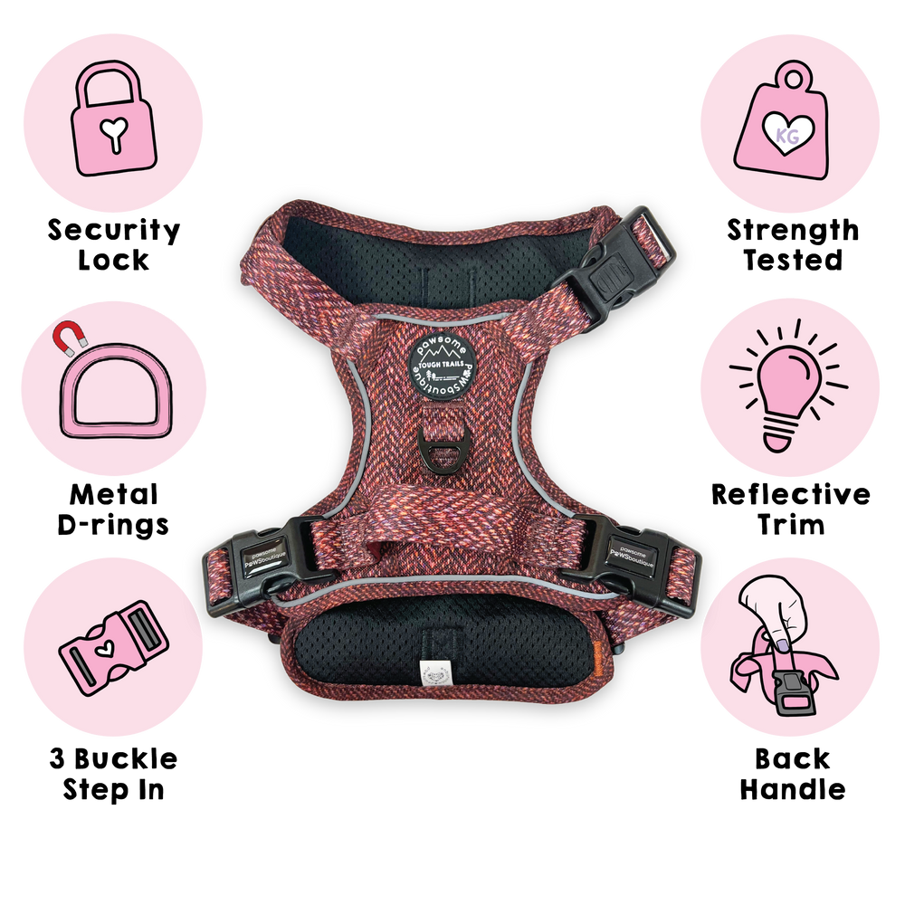 Tough Trails™ Harness - Country Burgundy