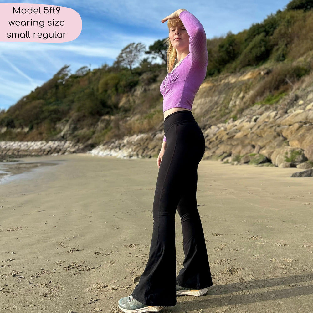 Flared Leggings - Black