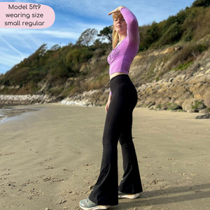 Flared Leggings - Black