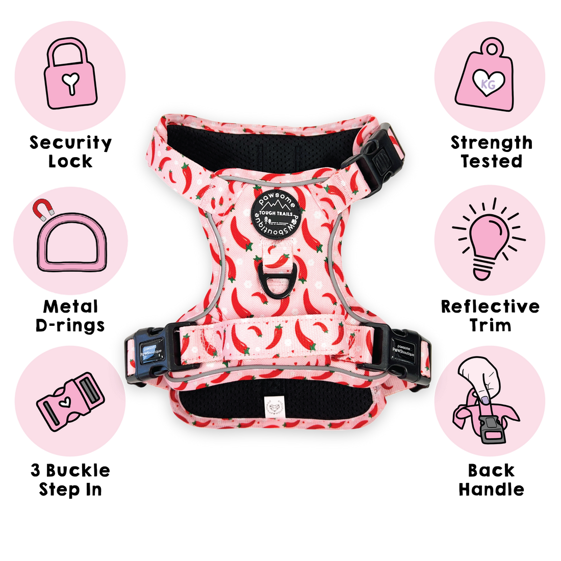 Tough Trails™ Harness - Chilli Dog