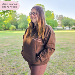 Hoodie - Walkies Ready® Chocolate Brown