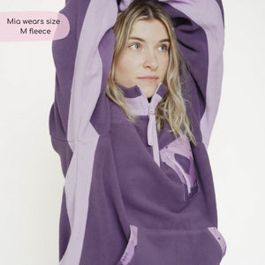 1/4 Zip Fleece - Walkies Ready® Fleece - Purple + Lilac