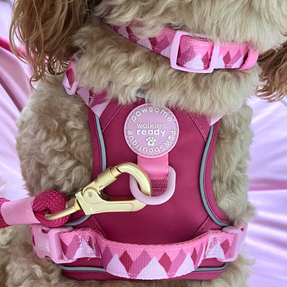 Tough Trails™ Harness - Walkies Ready® Raspberry Pink