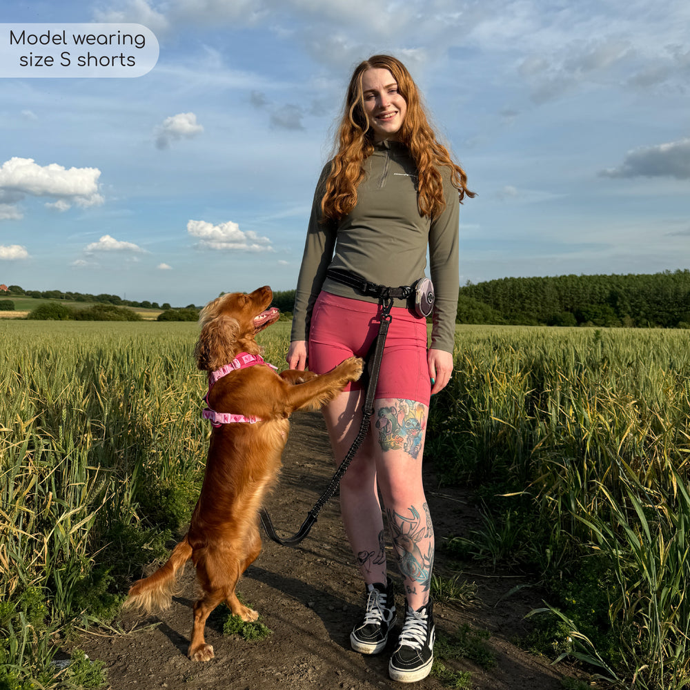 Walkies Ready® - Cycling Shorts - Raspberry Pink