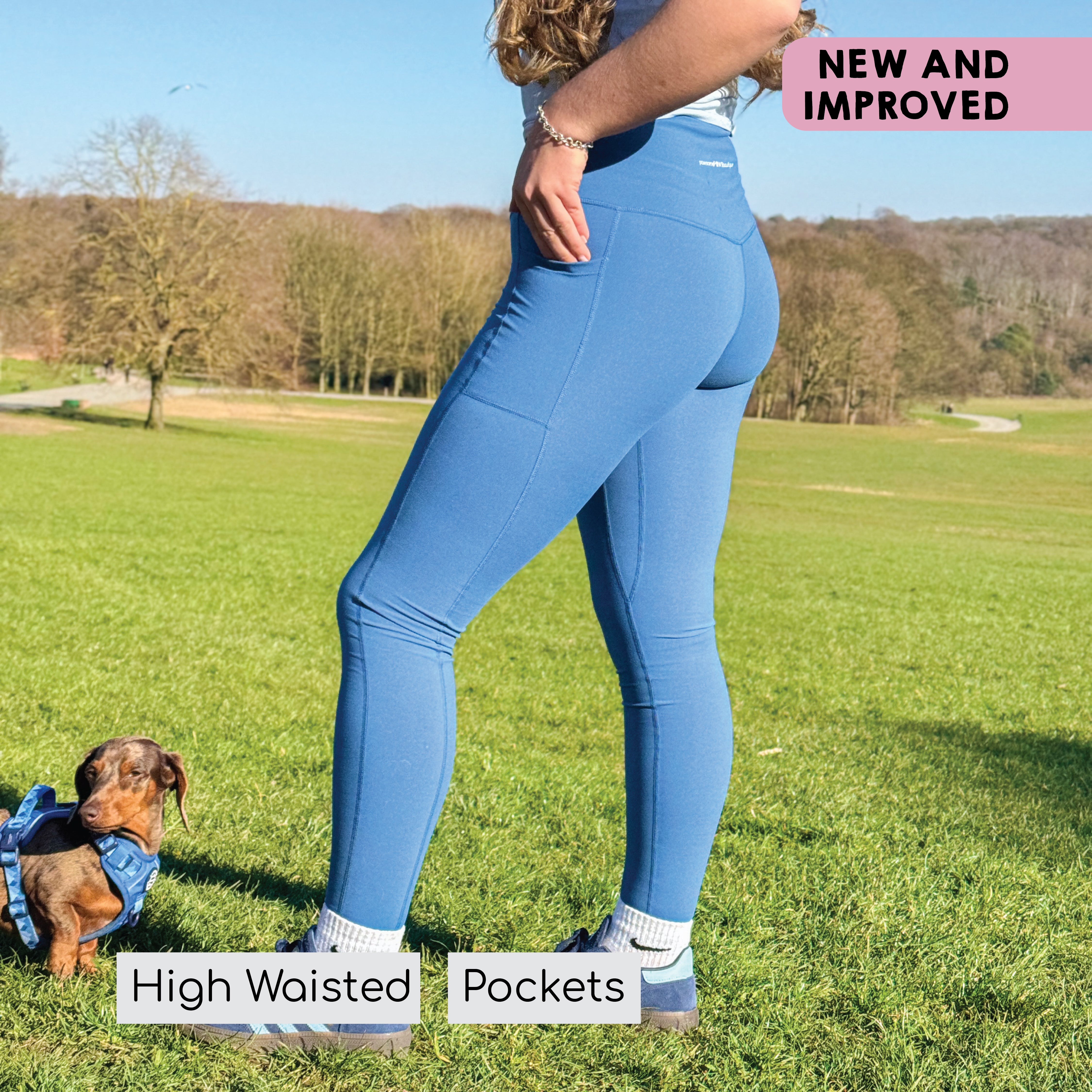 Walkies Ready® Leggings - Royal Blue