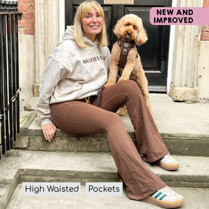 Flared Leggings - Brown