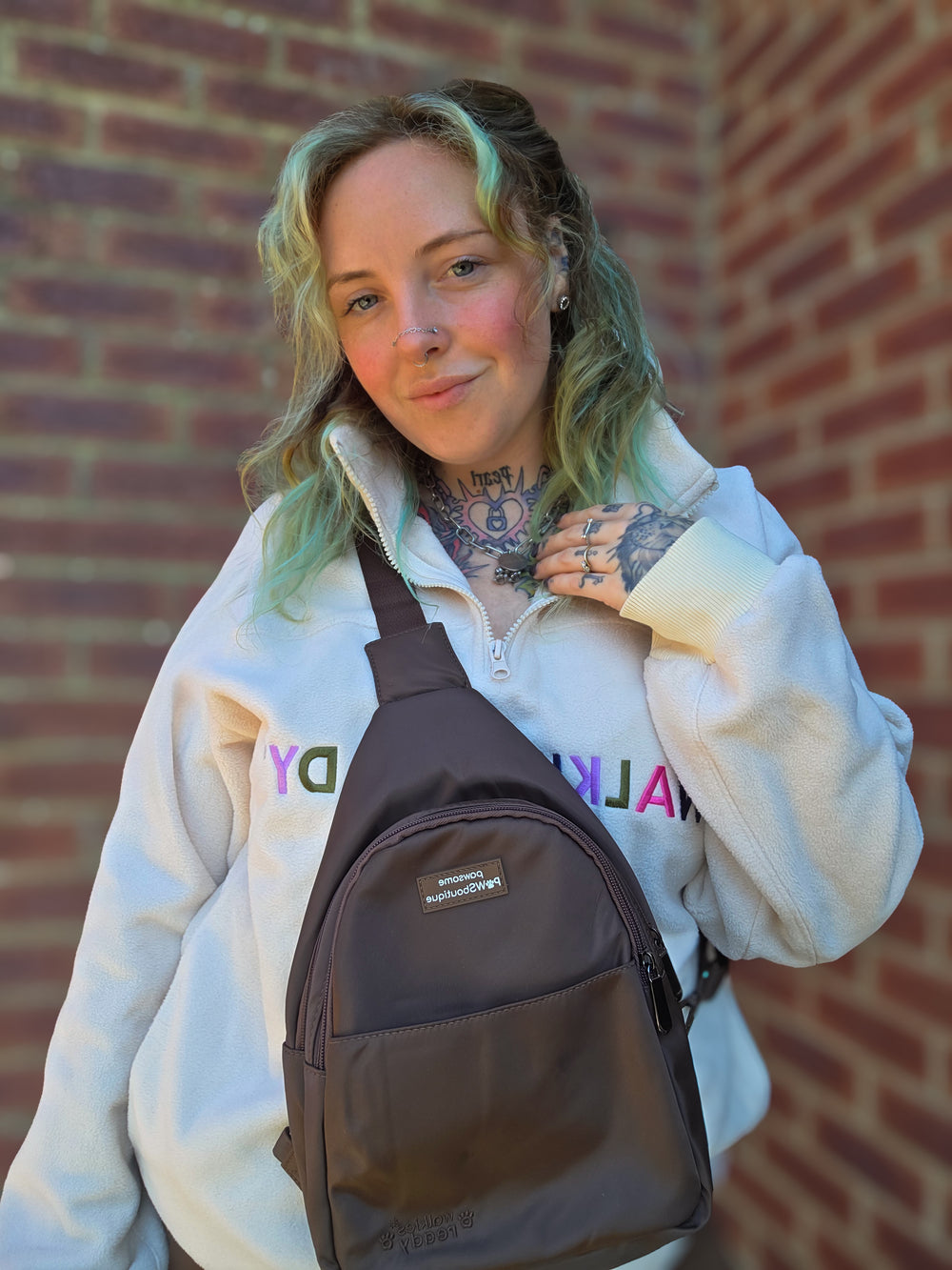 Sling Backpack - Walkies Ready® Brown