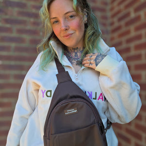 Sling Backpack - Walkies Ready® Brown