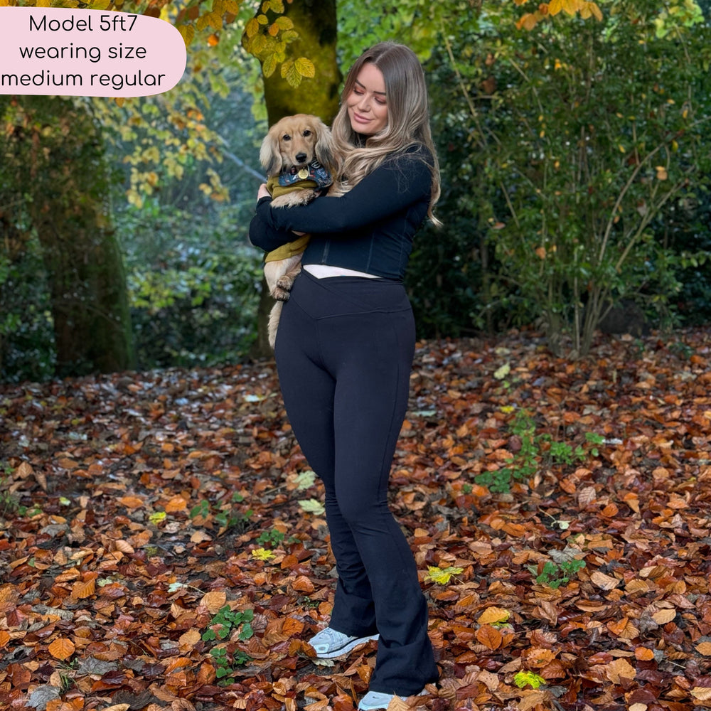 Flared Leggings - Black