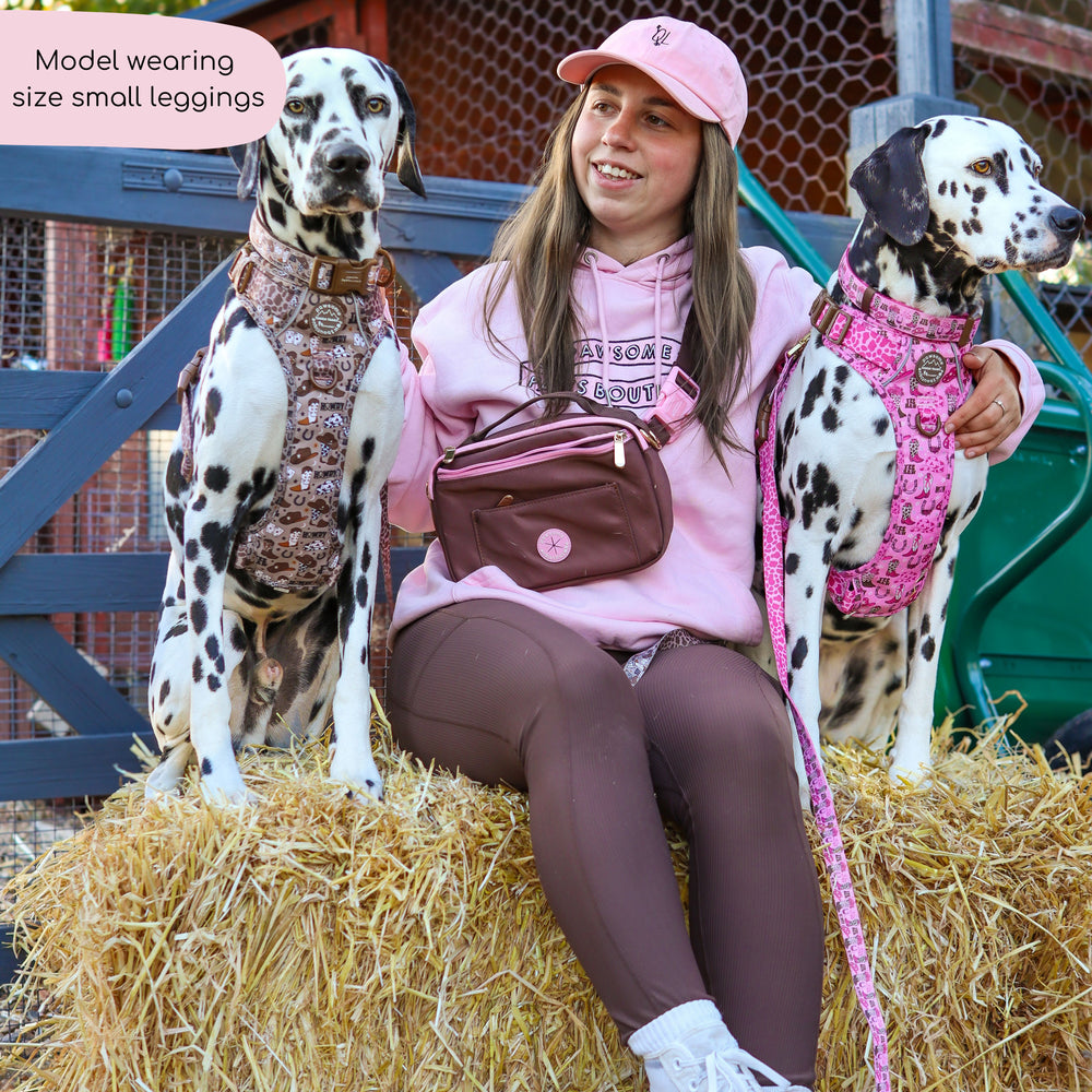 Ribbed Leggings - Brown