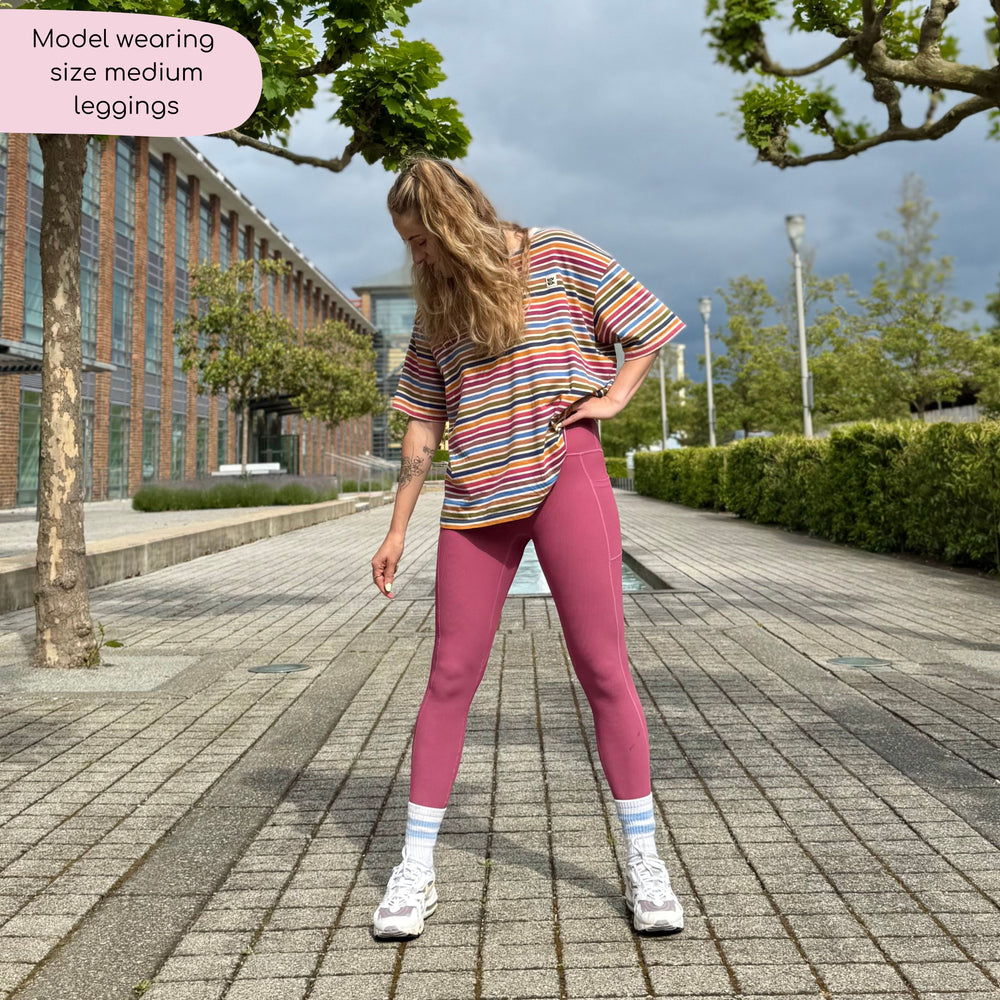 Ribbed Leggings - Pink