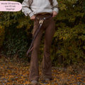 Flared Leggings - Brown