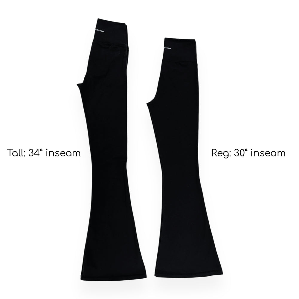 Flared Leggings - Black