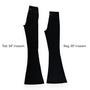 Flared Leggings - Black