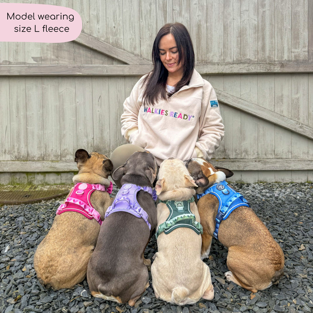 1/4 Zip Fleece  - Walkies Ready® Cream