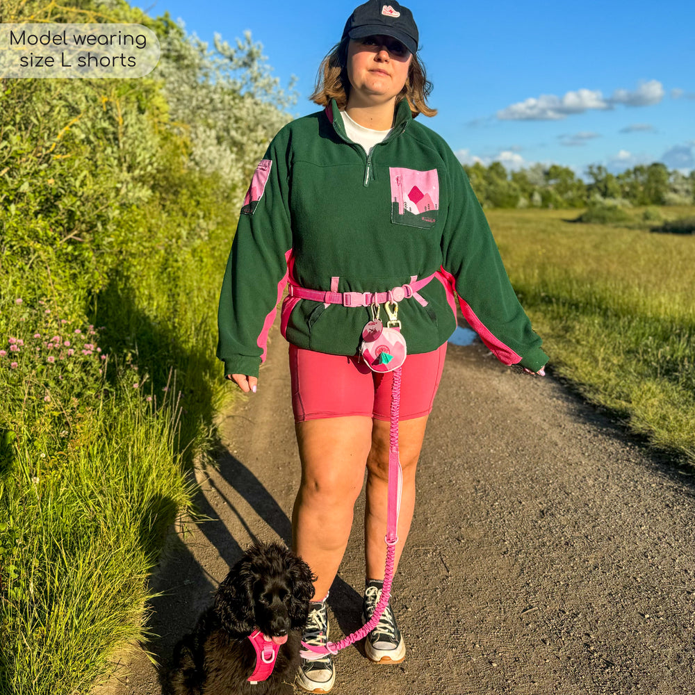 Walkies Ready® - Cycling Shorts - Raspberry Pink