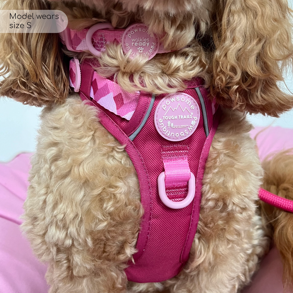 Tough Trails™ Harness - Walkies Ready® Raspberry Pink