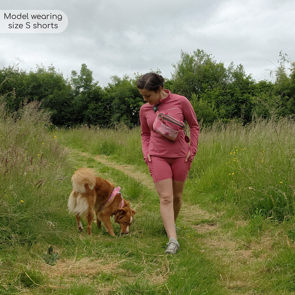 Walkies Ready® - Cycling Shorts - Raspberry Pink