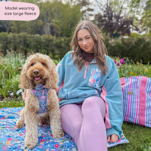 1/4 Zip Fleece - Fleece - Whimsical Wildflowers