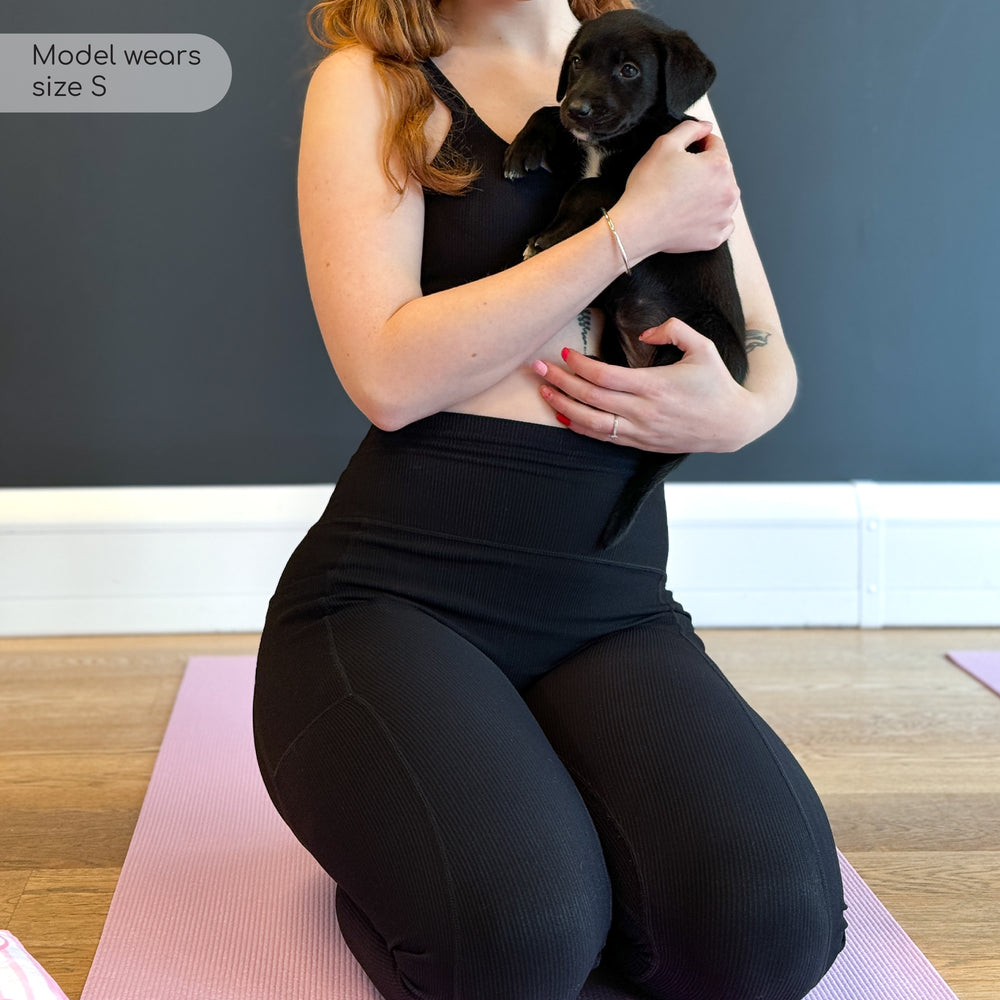 Ribbed Leggings - Black