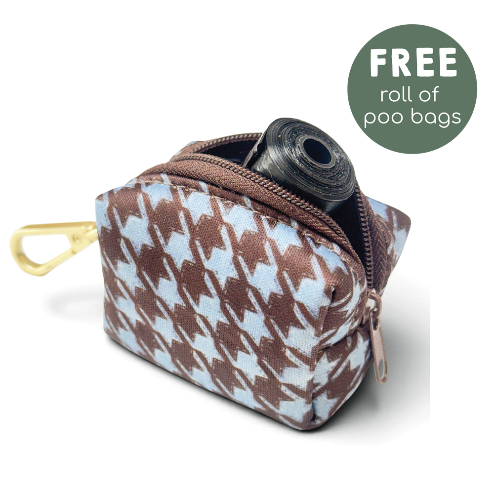 Poo Bag Holder - Horizon Houndstooth