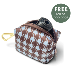 Poo Bag Holder - Horizon Houndstooth
