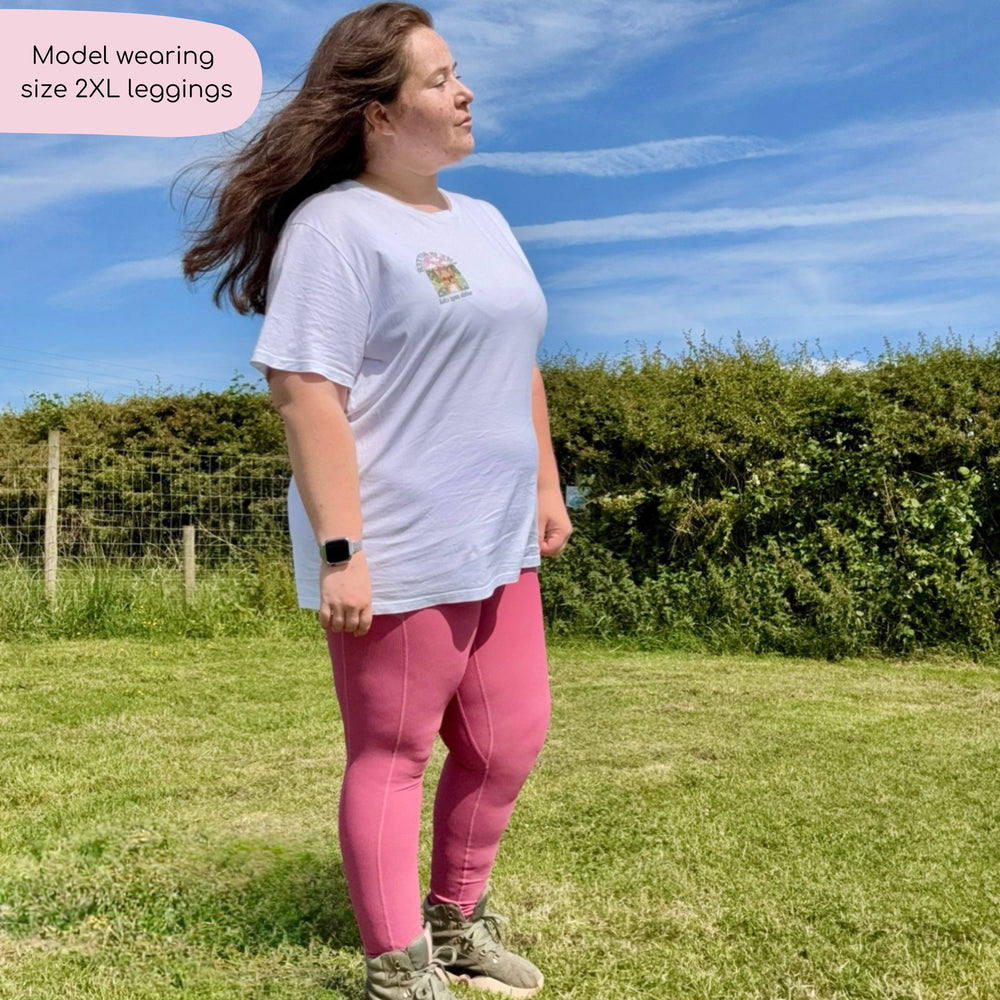 Ribbed Leggings - Pink