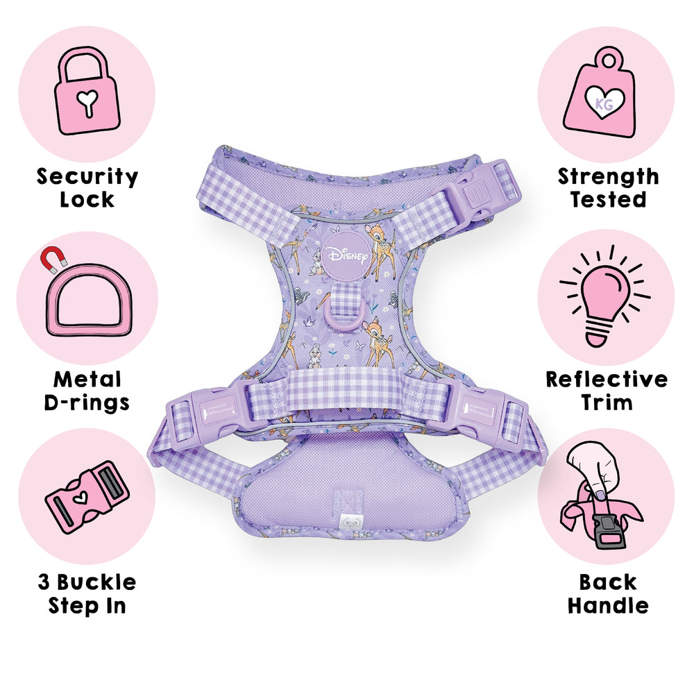 Disney© Tough Trails™ Harness - Bambi + Friends Lilac