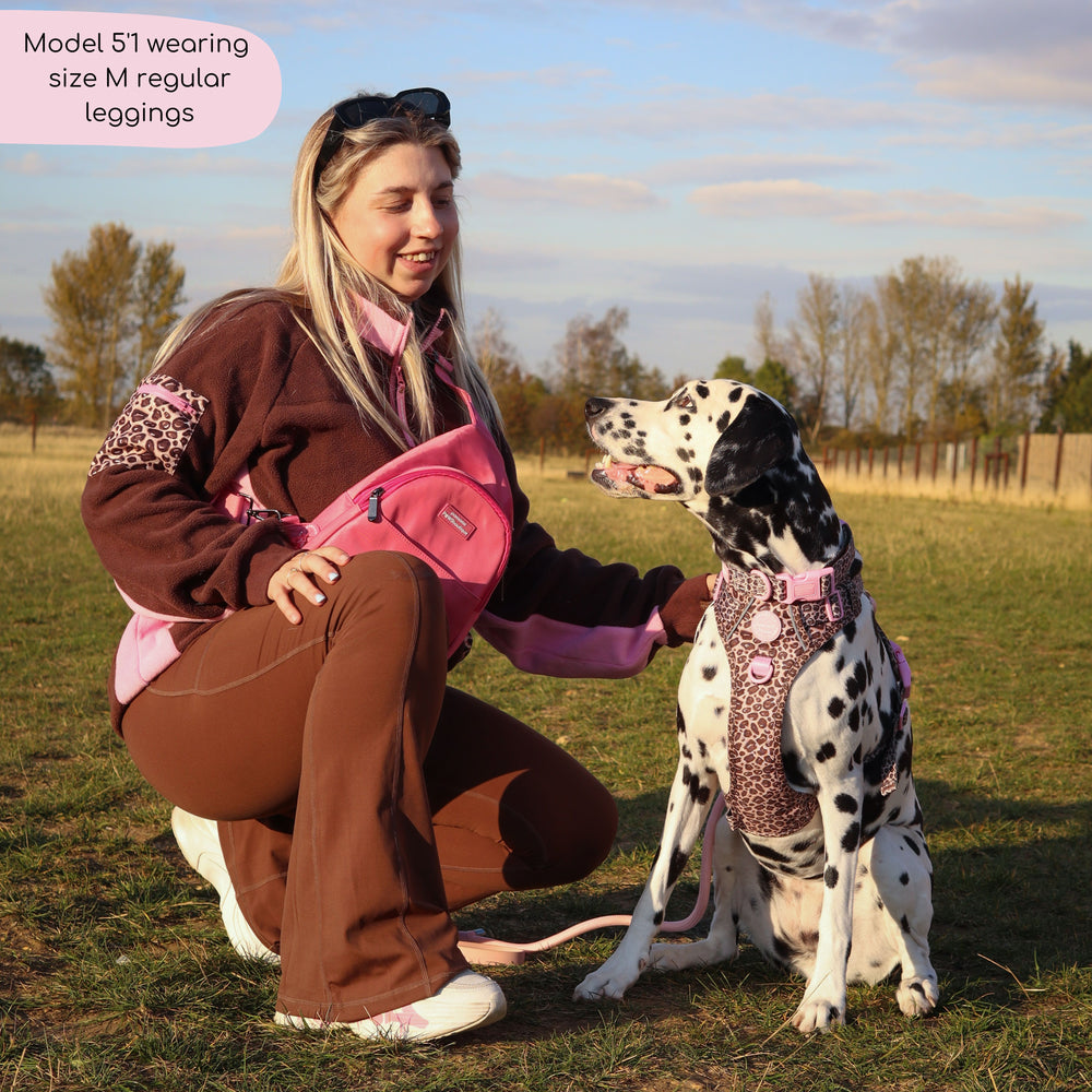 Flared Leggings - Brown