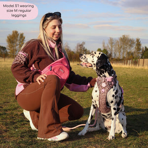 Flared Leggings - Brown