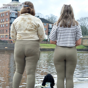 Ribbed Leggings - Olive