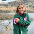 1/4 Zip Fleece - Walkies Ready® Fleece - Pink/Green