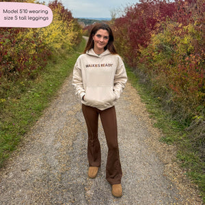 Flared Leggings - Brown