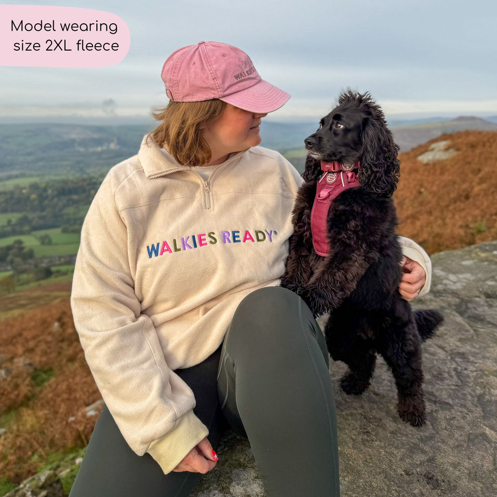 1/4 Zip Fleece  - Walkies Ready® Cream
