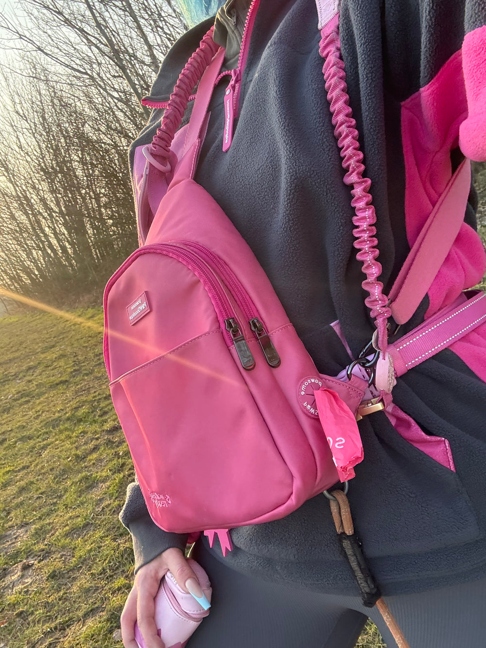 Sling Backpack - Walkies Ready® Pink